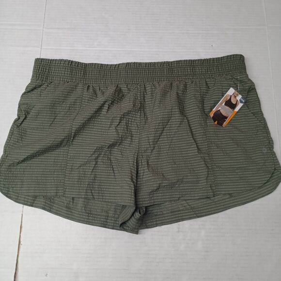 Avia Hybrid Run Short Women's Shorts Size XXXL 22 Green Pull On Pockets Liner - Picture 1 of 8